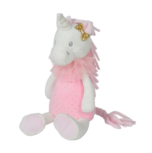  soft toy unicorn pink white 
